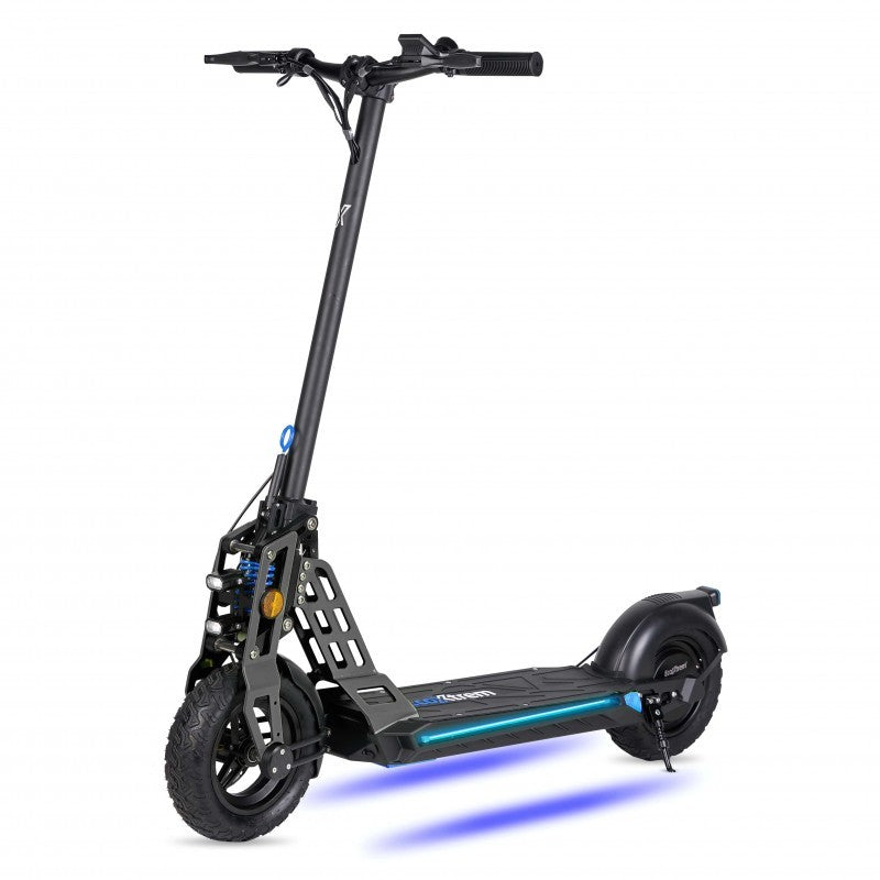 patiente electrico ECOXTREM BISON certificado negro iluminacion y amortiguacion delantera